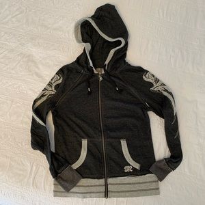 Miss Me Zip up Hoodie Jacket size Medium